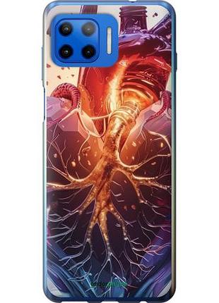 Чехол на motorola moto g plus crystal heart "6070u-2202-10746"