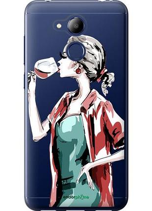 Чохол на huawei honor 6c pro дівчина з келихом "4662u-1358-10746"