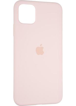 Чохол fiji silicone case для apple iphone 13 pro max бампер накладка soft touch з мікрофіброю pink sand