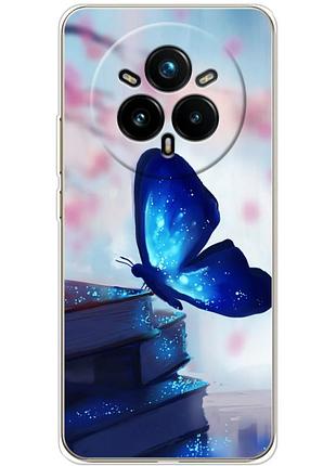 Чехол силиконовый с картинкой на realme 14 pro plus (бабочка)