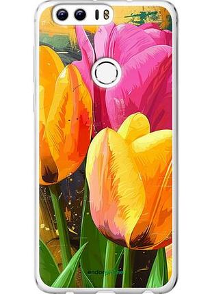 Чохол на huawei honor 8 намальовані тюльпани "5990u-351-10746"