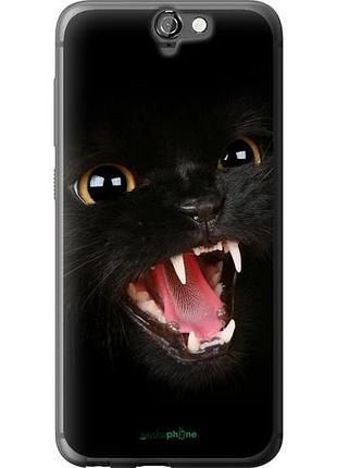 Чохол на htc one a9 чорна кішка "932u-156-10746"