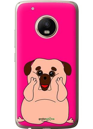 Чохол на motorola moto g5 plus веселий мопс "4908u-1038-10746"
