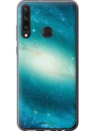 Чехол на huawei y6p голубая галактика "177u-1952-10746"