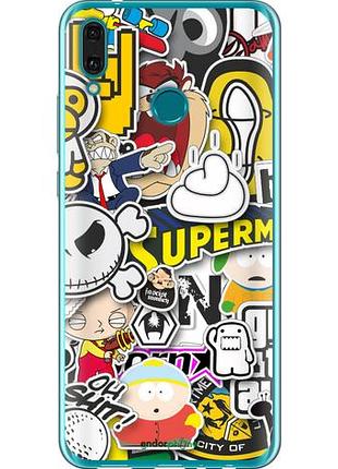 Чехол на huawei y9 2019 popular logos "4023u-1602-10746"