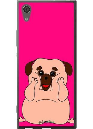 Чехол на sony xperia xa1 g3112 весёлый мопс "4908u-964-10746"