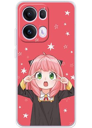 Чехол силиконовый с картинкой на oppo reno 13 pro (аниме, anime)