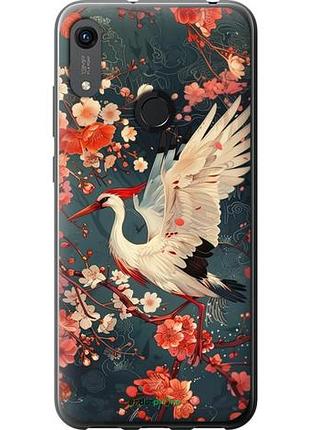 Чехол на huawei honor 8a сакура и аист "6108u-1635-10746"
