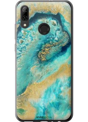Чехол на huawei p smart 2019 green marble "4365u-1634-10746"