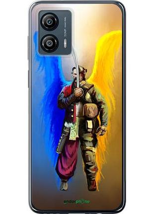 Чехол на motorola moto g53 воин-ангел "5317u-3047-10746"