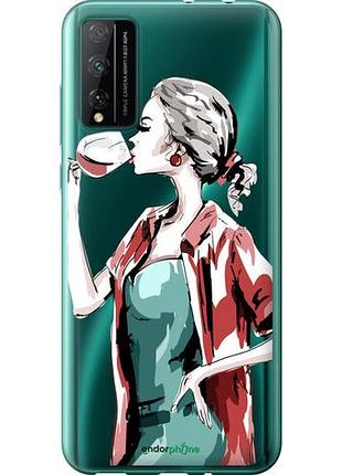Чохол на huawei honor play 4t pro дівчина з келихом "4662u-1914-10746"