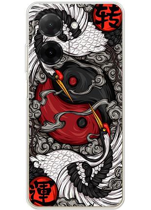 Чехол силиконовый с картинкой на xiaomi redmi a5 (знак инь янь)