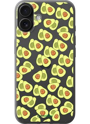 Чехол на iphone 16 plus весёлые авокадо "4799u-3714-10746"
