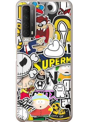 Чехол на huawei p smart 2021 popular logos "4023u-2100-10746"