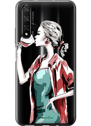 Чохол на huawei honor 20 дівчина з келихом "4662u-1697-10746"