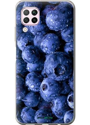 Чехол на huawei nova 6se голубика "4459u-1823-10746"