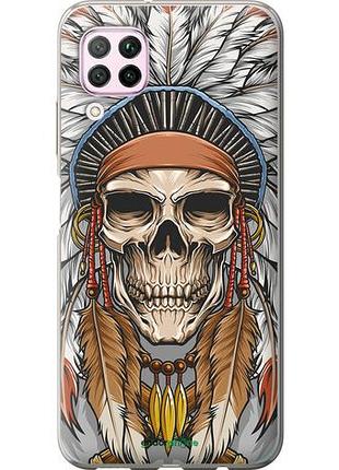 Чехол на huawei nova 6se череп индейца "4032u-1823-10746"