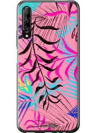 Чехол на huawei p smart pro растительный узор 2 "4740u-1906-10746"