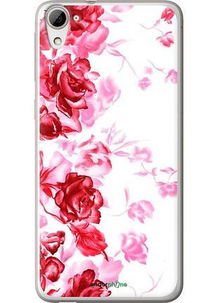 Чехол на htc desire 826 dual sim нарисованные розы "724u-312-10746"