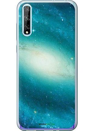 Чехол на huawei p smart s голубая галактика "177u-1813-10746"
