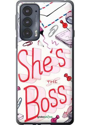 Чехол на motorola edge 20 she's the boss "4254u-2497-10746"