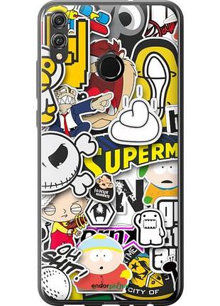 Чехол на huawei honor 8x popular logos "4023u-1596-10746"