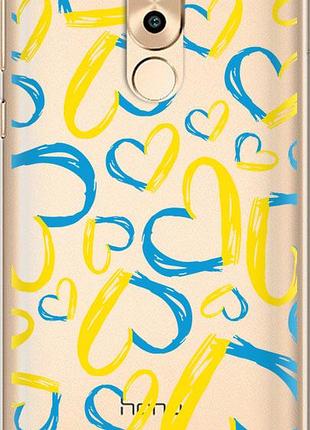 Чехол на huawei honor 6x сердца ua "5292u-460-10746"