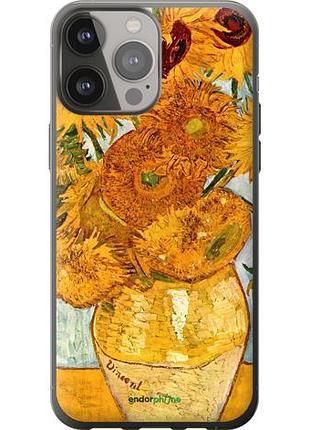 Чехол на iphone 13 pro max винсент ван гог. подсолнухи "162u-2371-10746"