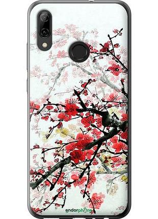 Чехол на huawei p smart 2019 цветущий куст "831u-1634-10746"