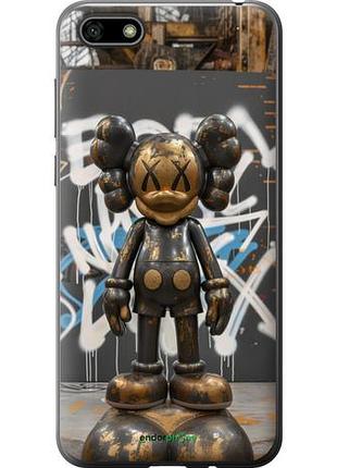 Чехол на huawei y5 2018 bronze kaws v3 "6099u-1500-10746"