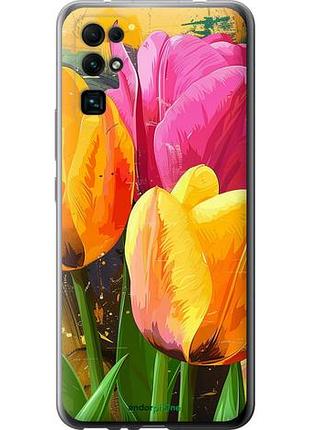 Чехол на huawei honor 30 нарисованные тюльпаны "5990u-1921-10746"