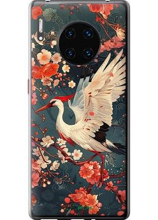 Чехол на huawei mate 30 pro сакура и аист "6108u-1796-10746"