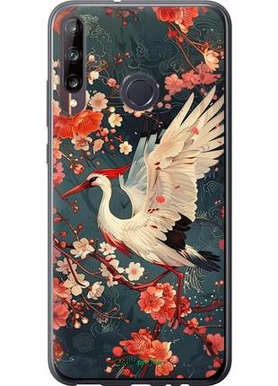 Чехол на huawei p40 lite e сакура и аист "6108u-1875-10746"
