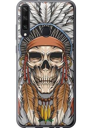 Чехол на huawei y6p череп индейца "4032u-1952-10746"