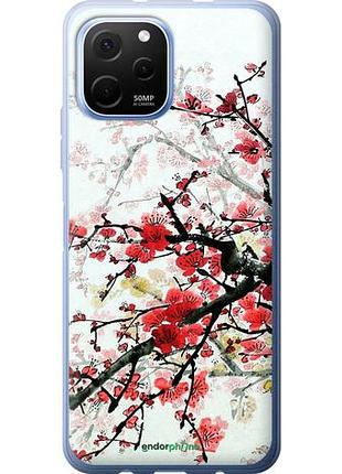 Чехол на huawei nova y61 цветущий куст "831u-2983-10746"