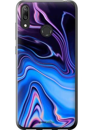 Чехол на huawei y7 2019 узор воды "4491u-1638-10746"