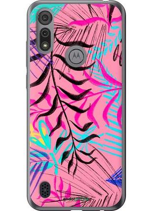 Чохол на motorola e6s рослинний візерунок 2 "4740u-2001-10746"