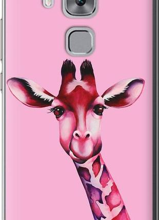 Чохол на huawei nova plus рожева жирафа "4441u-961-10746"