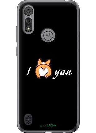Чехол на motorola e6i люблю "4586u-2355-10746"