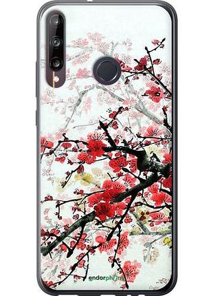 Чехол на huawei p40 lite e цветущий куст "831u-1875-10746"