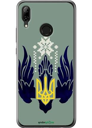 Чехол на huawei nova 3 тризуб с крыльями "5640u-1535-10746"