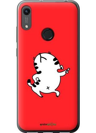 Чехол на huawei y6s котик "4577u-1871-10746"