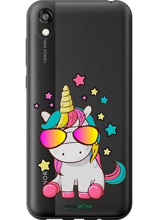 Чехол на huawei honor 8s единорог в очках "4879u-1679-10746"