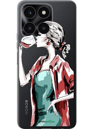 Чохол на huawei honor x6a дівчина з келихом "4662u-3340-10746"