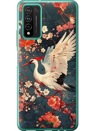 Чехол на huawei honor 10x lite сакура и аист "6108u-2198-10746"