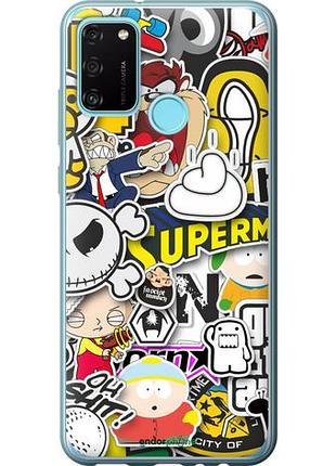 Чехол на huawei honor 9a popular logos "4023u-1900-10746"