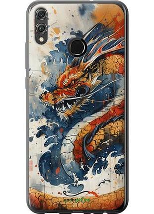 Чехол на huawei honor 8x ярость дракона "6112u-1596-10746"