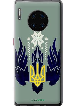 Чехол на huawei mate 30 pro тризуб с крыльями "5640u-1796-10746"