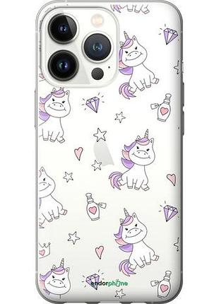 Чехол на iphone 13 pro единорожка v2 "4703u-2372-10746"