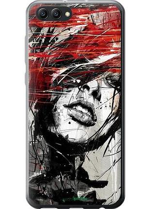 Чохол на huawei honor v10 / view 10 обличчя дівчини "1162u-1579-10746"